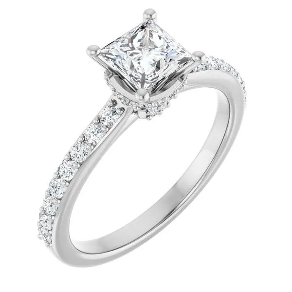 Hidden Halo-Style Engagement Ring Clater Jewelers Louisville, KY