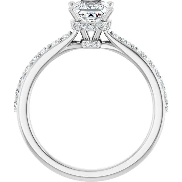 Hidden Halo-Style Engagement Ring Image 2 Vulcan's Forge LLC KANSAS CITY, MO