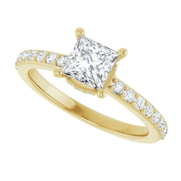 Hidden Halo-Style Engagement Ring Image 5 Witt's Jewelry Wayne, NE