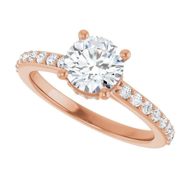 Hidden Halo-Style Engagement Ring Image 5 Raleigh Diamond Fine Jewelry Raleigh, NC