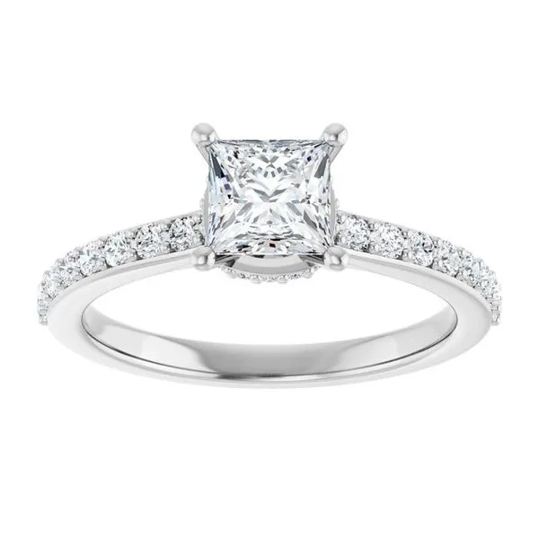 Hidden Halo-Style Engagement Ring Image 3 Mark Jewellers La Crosse, WI