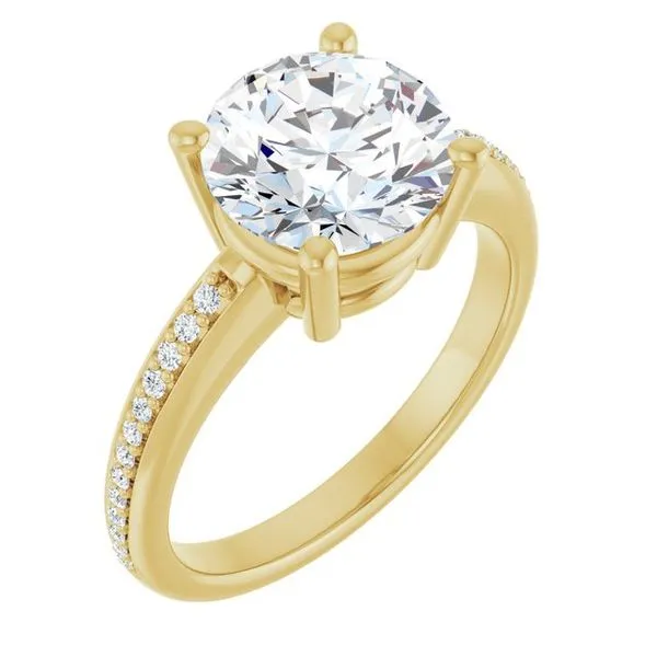 Solitaire Engagement Ring J. West Jewelers Round Rock, TX