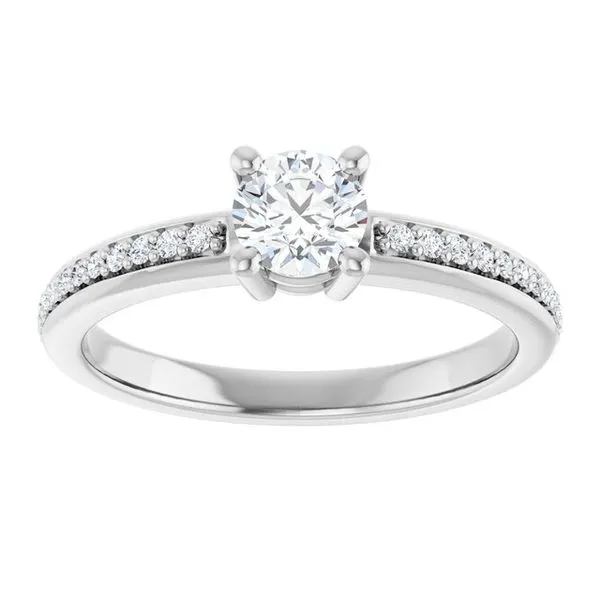 Solitaire Engagement Ring Image 3 Michael Szwed Jewelers Longmeadow, MA