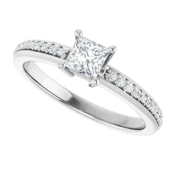 Solitaire Engagement Ring Image 5 J. West Jewelers Round Rock, TX