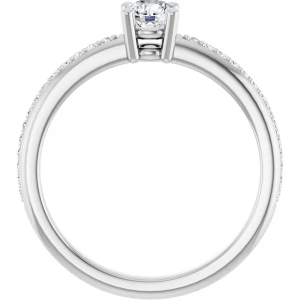 Solitaire Engagement Ring Image 2 Michael Szwed Jewelers Longmeadow, MA