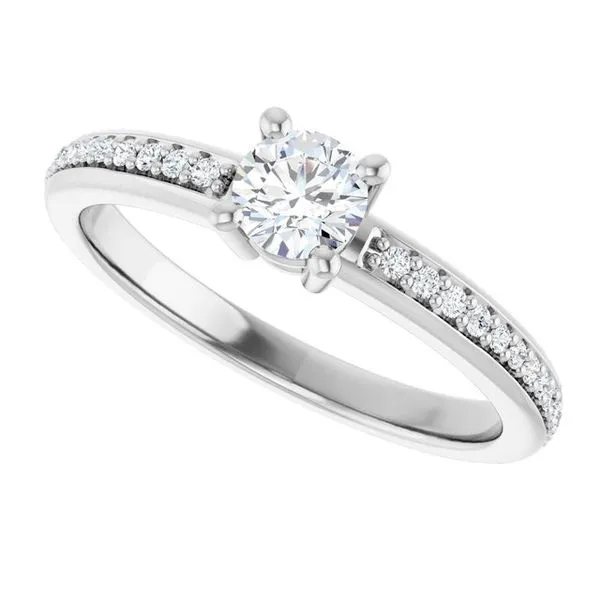 Solitaire Engagement Ring Image 5 Michael Szwed Jewelers Longmeadow, MA