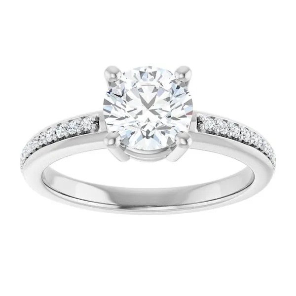 Solitaire Engagement Ring Image 3 Michael Szwed Jewelers Longmeadow, MA