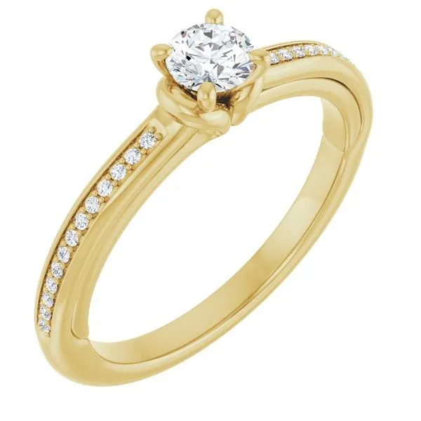 Solitaire Engagement Ring J. West Jewelers Round Rock, TX