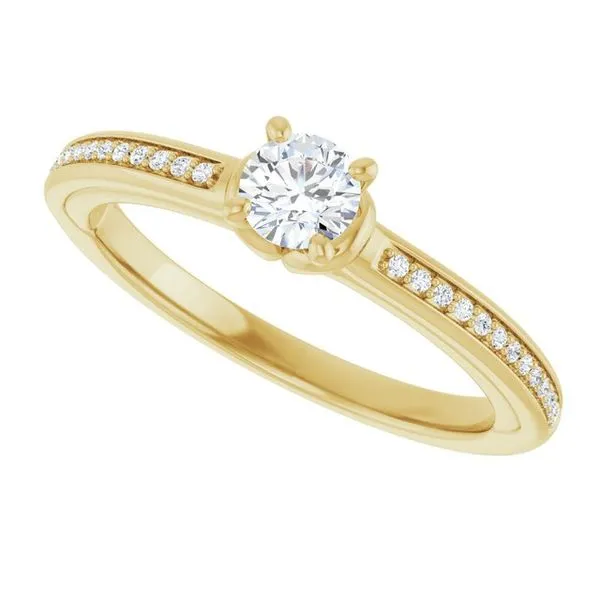 Solitaire Engagement Ring Image 5 J. West Jewelers Round Rock, TX