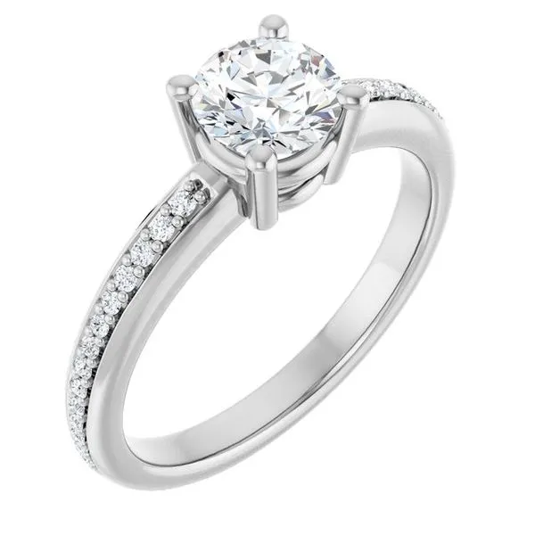 Solitaire Engagement Ring J. West Jewelers Round Rock, TX