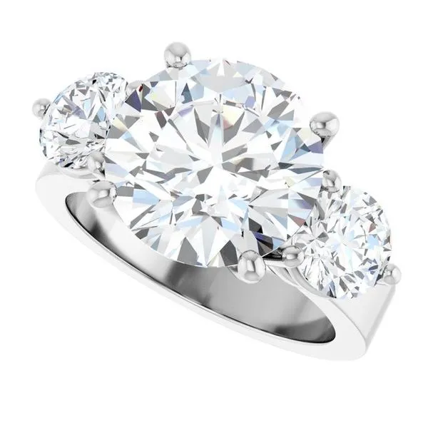 Three-Stone Engagement Ring Image 5 The Ring Austin Round Rock, TX