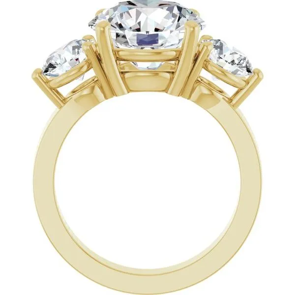 Three-Stone Engagement Ring Image 2 Arezzo Jewelers Elmwood Park, IL