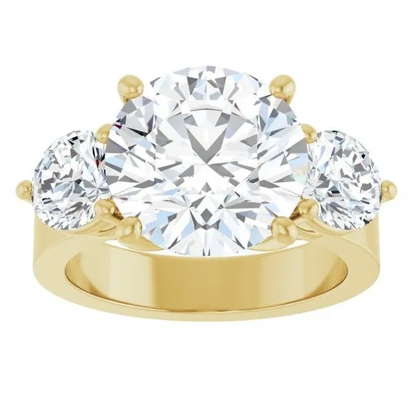 Three-Stone Engagement Ring Image 3 Northwood Jewelers Northwood, OH