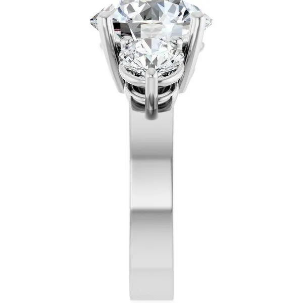 Three-Stone Engagement Ring Image 4 Northwood Jewelers Northwood, OH