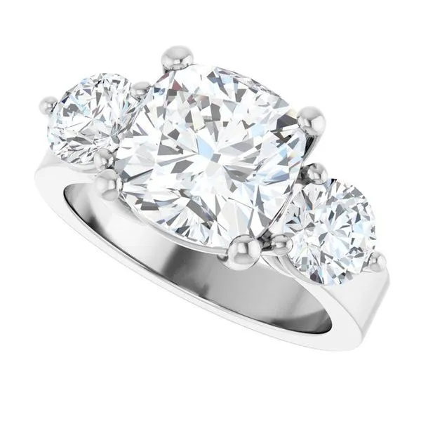 Three-Stone Engagement Ring Image 5 Clater Jewelers Louisville, KY