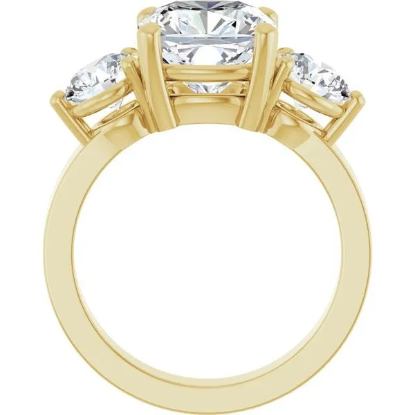 Three-Stone Engagement Ring Image 2 Clater Jewelers Louisville, KY
