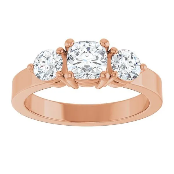 Three-Stone Engagement Ring Image 3 Clater Jewelers Louisville, KY