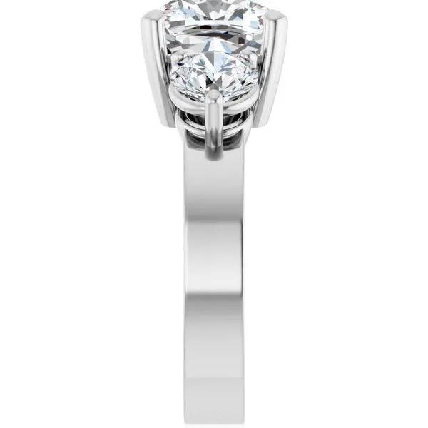 Three-Stone Engagement Ring Image 4 Northwood Jewelers Northwood, OH