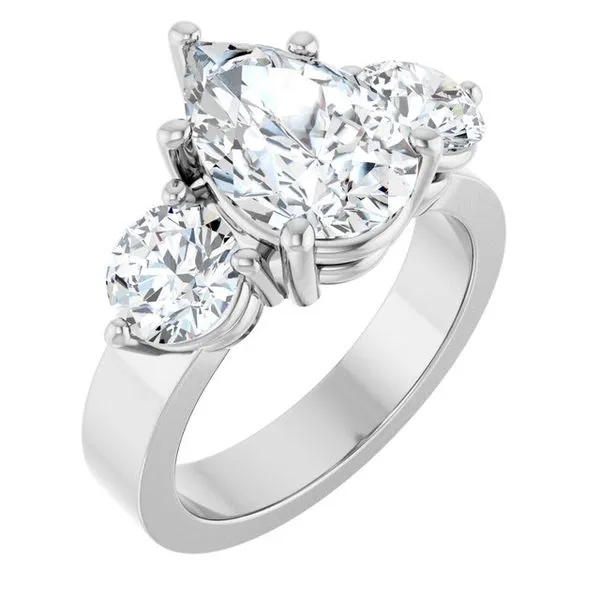 Three-Stone Engagement Ring Northwood Jewelers Northwood, OH