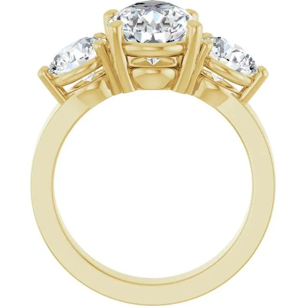 Three-Stone Engagement Ring Image 2 Witt's Jewelry Wayne, NE