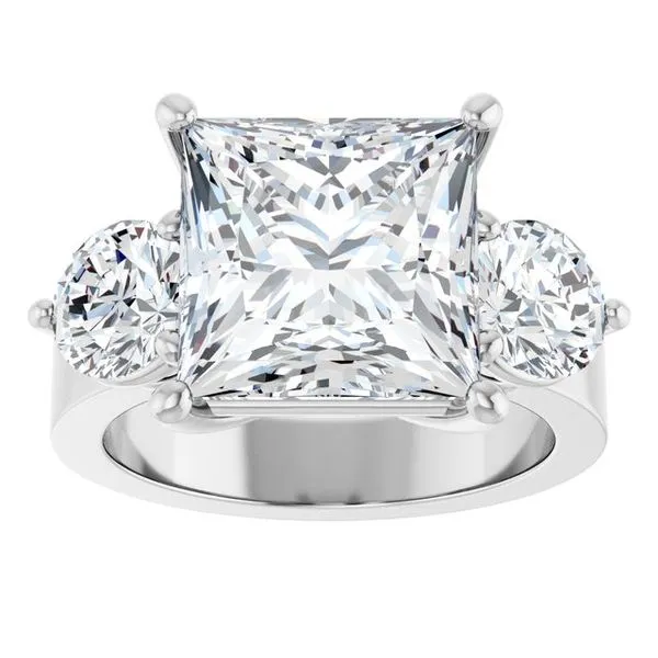 Three-Stone Engagement Ring Image 3 Clater Jewelers Louisville, KY