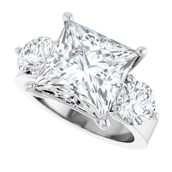 Three-Stone Engagement Ring Image 5 Arezzo Jewelers Elmwood Park, IL