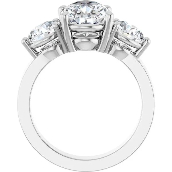 Three-Stone Engagement Ring Image 2 Arezzo Jewelers Elmwood Park, IL