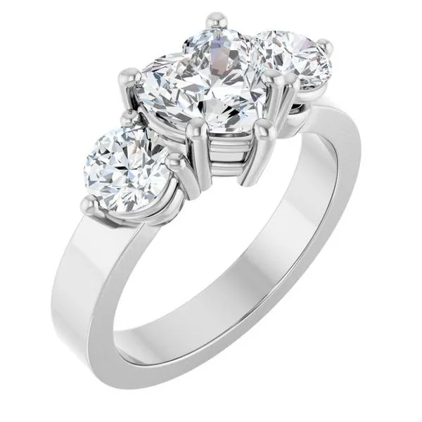 Three-Stone Engagement Ring Rox Atlanta Jewelers Decatur, GA