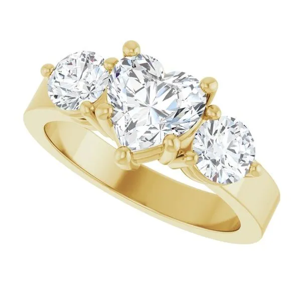 Three-Stone Engagement Ring Image 5 The Ring Austin Round Rock, TX