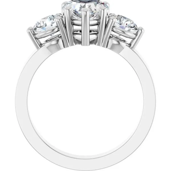 Three-Stone Engagement Ring Image 2 House of Silva Wooster, OH