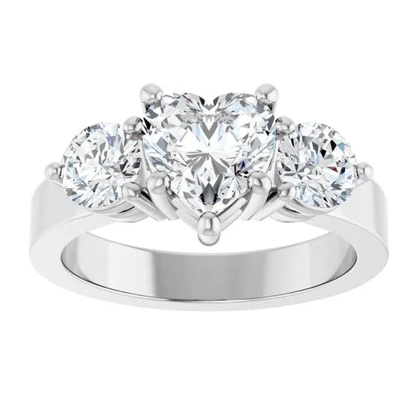 Three-Stone Engagement Ring Image 3 Northwood Jewelers Northwood, OH
