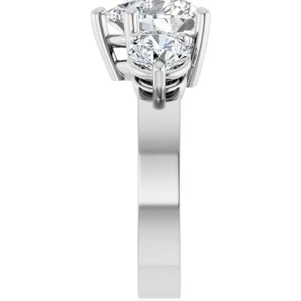 Three-Stone Engagement Ring Image 4 House of Silva Wooster, OH