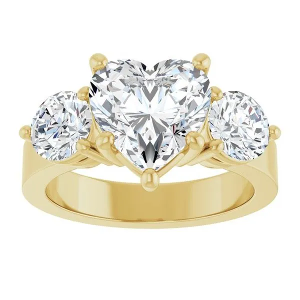 Three-Stone Engagement Ring Image 3 The Ring Austin Round Rock, TX