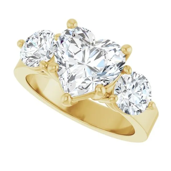 Three-Stone Engagement Ring Image 5 Austin's Fine Diamonds & Jewelry Lyndhurst, NJ