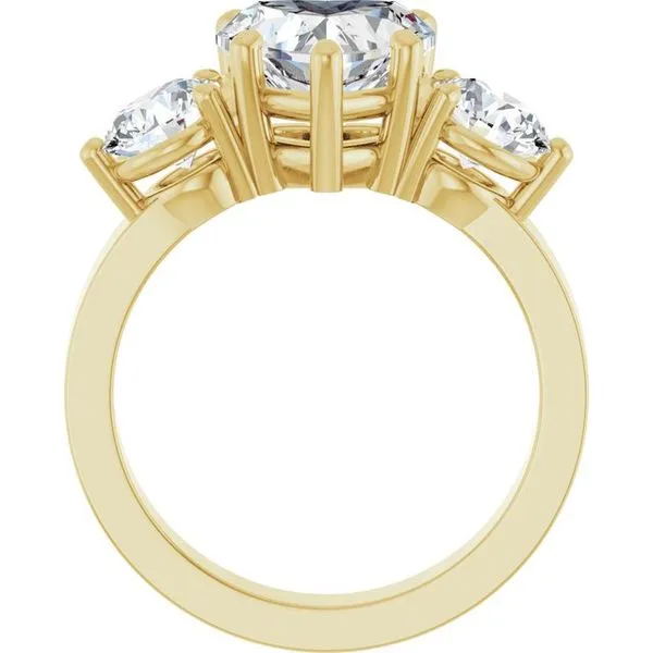 Three-Stone Engagement Ring Image 2 Futer Bros Jewelers York, PA