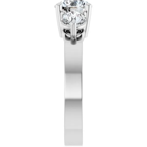 Three-Stone Engagement Ring Image 4 Arezzo Jewelers Elmwood Park, IL