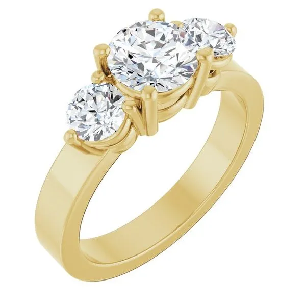 Three-Stone Engagement Ring Raleigh Diamond Fine Jewelry Raleigh, NC
