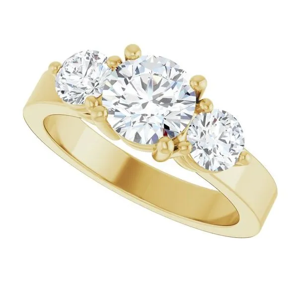 Three-Stone Engagement Ring Image 5 Rox Atlanta Jewelers Decatur, GA