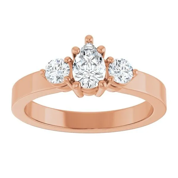 Three-Stone Engagement Ring Image 3 The Ring Austin Round Rock, TX