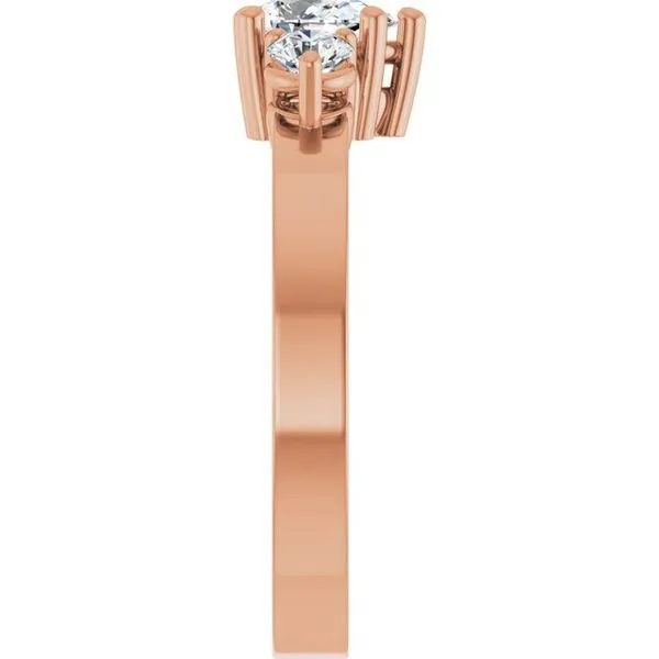 Three-Stone Engagement Ring Image 4 Arezzo Jewelers Elmwood Park, IL