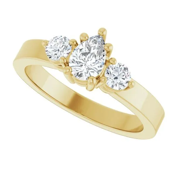 Three-Stone Engagement Ring Image 5 The Ring Austin Round Rock, TX