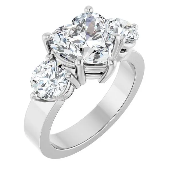 Three-Stone Engagement Ring Northwood Jewelers Northwood, OH