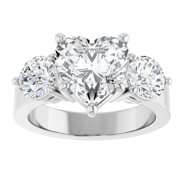 Three-Stone Engagement Ring Image 3 J. West Jewelers Round Rock, TX