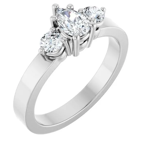 Three-Stone Engagement Ring Arezzo Jewelers Elmwood Park, IL