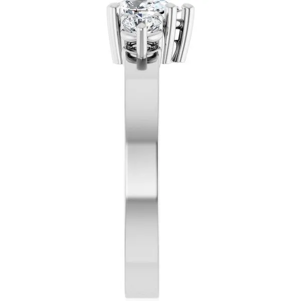 Three-Stone Engagement Ring Image 4 Arezzo Jewelers Elmwood Park, IL