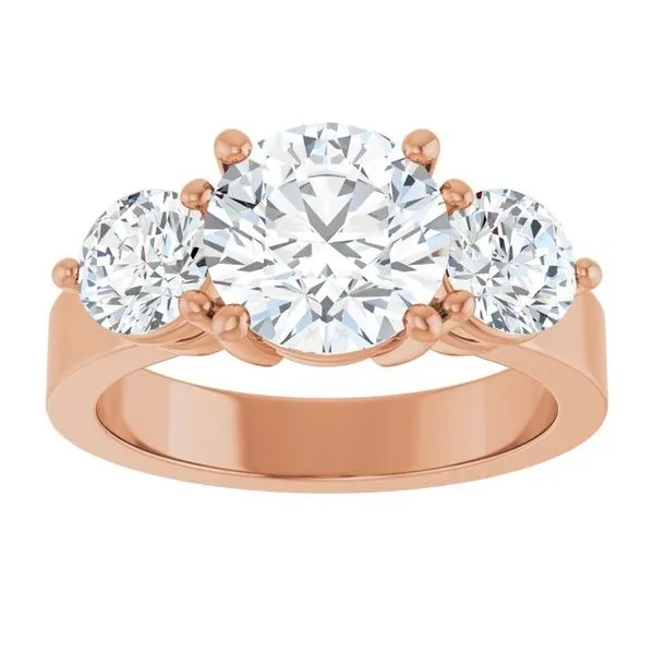 Three-Stone Engagement Ring Image 3 Collard Jewelers League City, TX