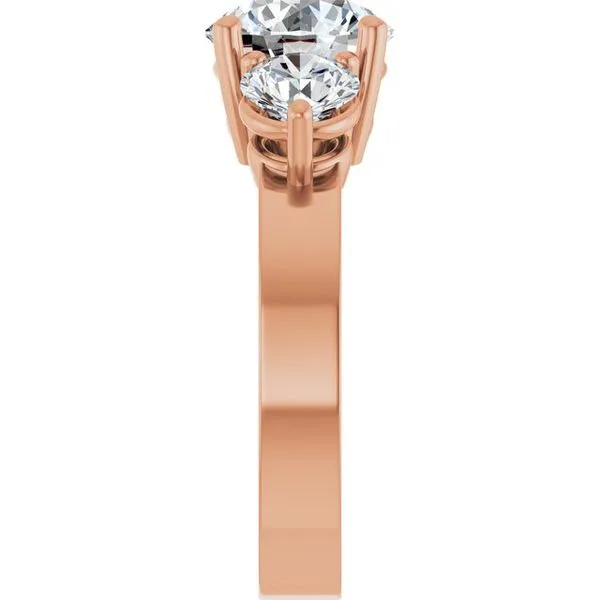 Three-Stone Engagement Ring Image 4 Arezzo Jewelers Elmwood Park, IL