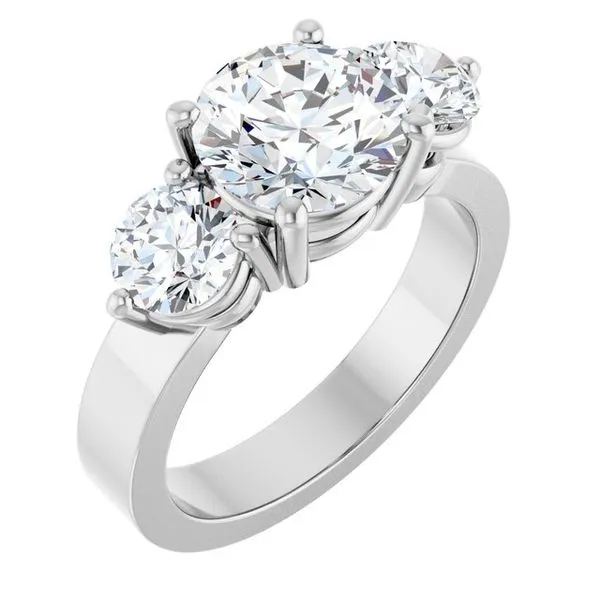 Three-Stone Engagement Ring Clater Jewelers Louisville, KY