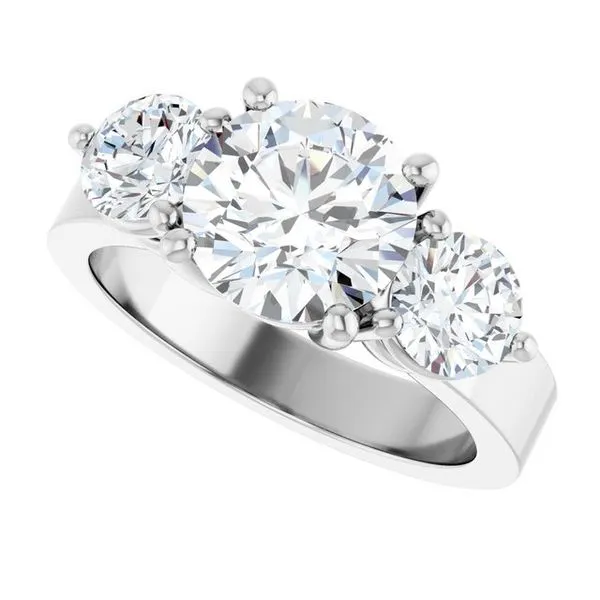 Three-Stone Engagement Ring Image 5 Northwood Jewelers Northwood, OH