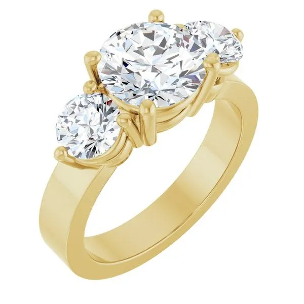 Three-Stone Engagement Ring Arezzo Jewelers Elmwood Park, IL